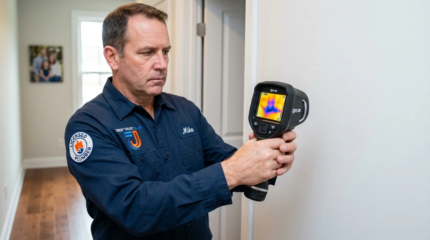 Thermal imaging leak detection by Johns Plumbing LLC in West Frankfort